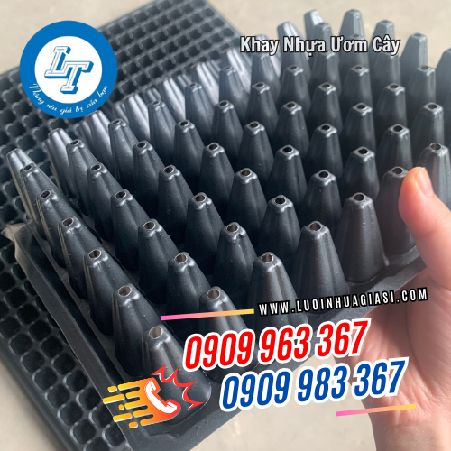 khay nhựa ươm cây có lỗ thoát nước ở đáy khay nhựa ươm cây có lỗ thoát nước ở đáy