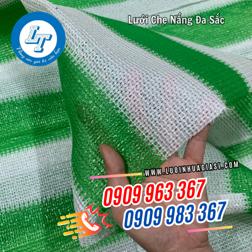 lưới che nắng đa sắc 2 màu sọc lưới che nắng đa sắc 2 màu sọc