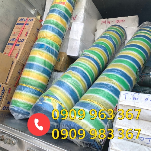 Lưới che nắng nhiều màu giá rẻ nhất tphcm lưới nhựa sọc nhiều màu