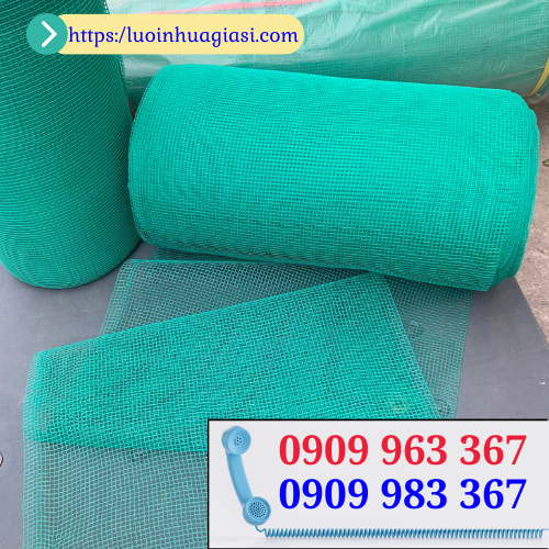 Lưới cước xanh ô vuông giá sỉ lưới cước ô vuông, lưới cọ xanh lá khổ 0,5m
