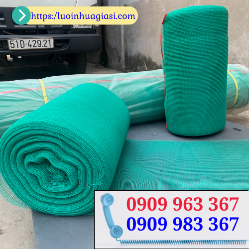 Lưới cước xanh ô vuông giá sỉ lưới cước ô vuông, lưới cọ xanh lá khổ 0.5m