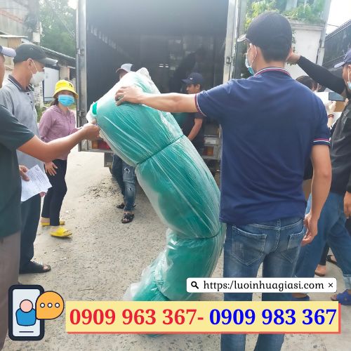 Lưới cước rào chuồng gà vịt giá rẻ lưới cước xanh ô vuông cuộn