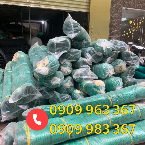 Lưới che nắng màu xanh lá giá rẻ kho sỉ lưới nhựa che nắng