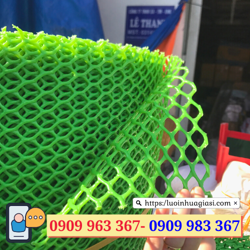 Lưới nhựa mắt cáo màu xanh giá rẻ lưới nhựa dẻo mắt cáo