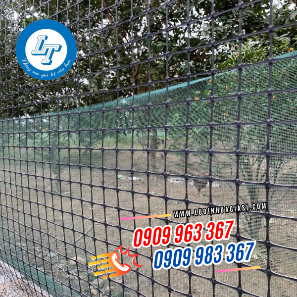 LƯỚI NHỰA MỀM DẺO RÀO VƯỜN GIÁ RẺ TPHCM lưới nhựa ô vuông đen