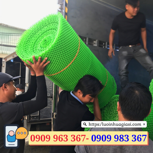 Lưới nhựa cứng rào vườn giá sỉ cuộn lưới nhựa mắt cáo khổ 1m