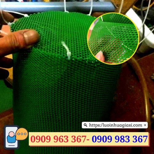 Sỉ rẻ lưới nhựa lỗ nhỏ làm lồng cá đẻ lưới nhựa mắt cáo mắt nhỏ màu xanh