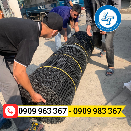 BÁO GIÁ LƯỚI NHỰA NUÔI GÀ CÁC LOẠI TẠI LÊ THANH lưới nhựa mắt cáo màu đen