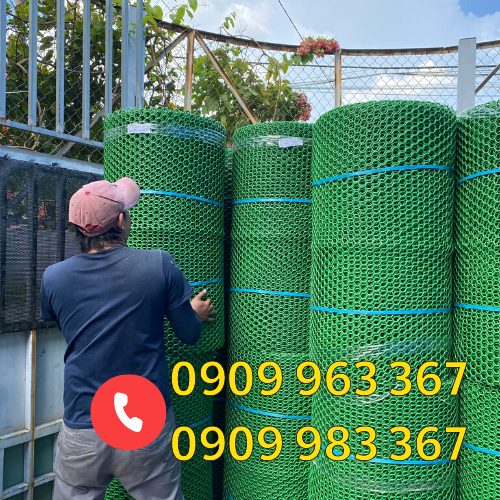 Lưới nhựa lót sàn nuôi vịt loại nào tốt giá rẻ? lưới nhựa mắt cáo khổ 1m