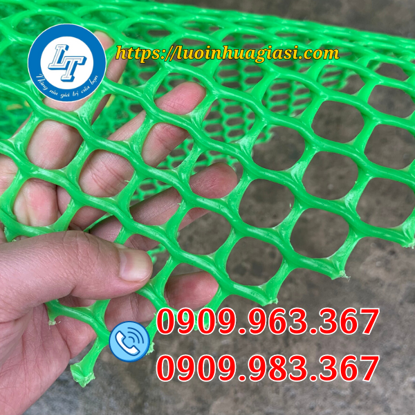 LƯỚI NHỰA LÀM CHUỒNG GÀ LOẠI NÀO TỐT RẺ? lưới nhựa mắt cáo màu xanh