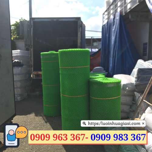 Lưới nhựa mắt cáo lỗ to, lỗ nhỏ giá rẻ lưới nhựa mắt cáo màu xanh