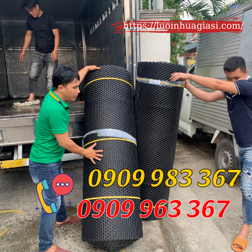 Nhà phân phối lưới nhựa cứng mắt cáo giá rẻ nhất lưới nhựa mắt cáo màu đen khổ 1m5