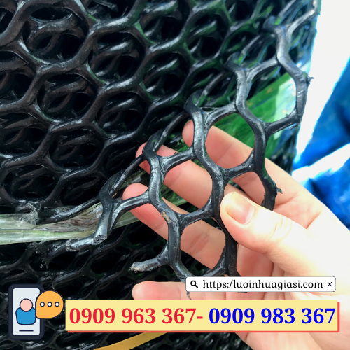 Lưới mắt cáo nhựa giá rẻ tận gốc lưới nhựa mắt cáo đen