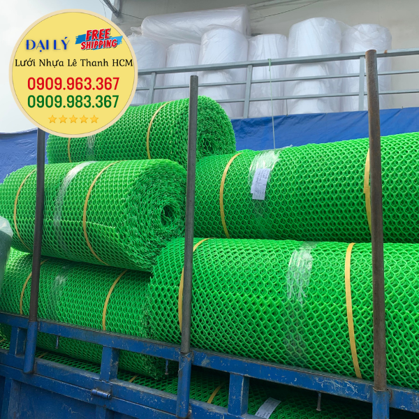 Lưới mắt cáo nhựa giá bao nhiêu 1 cuộn? lưới nhựa mắt cáo xanh lá
