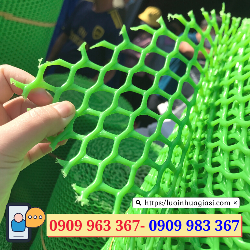 Bỏ sỉ lưới nhựa mắt cáo Tphcm lưới mắt cáo nhựa xanh