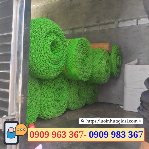 Lưới nhựa mắt cáo lỗ to, lỗ nhỏ giá rẻ lưới nhựa mắt cáo màu xanh lá