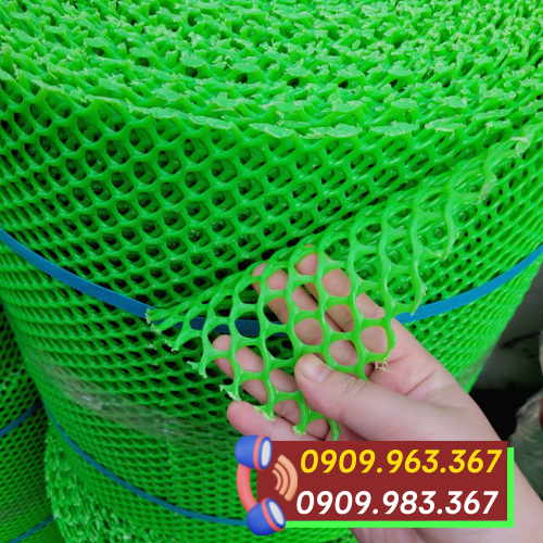 Lưới nhựa mắt nhỏ mua ở đâu giá rẻ? lưới nhựa mắt cáo màu xanh mắt lưới 1cm