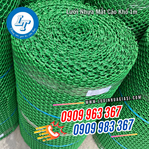 lưới nhựa mắt cáo khổ 1m đóng cuộn tròn lưới nhựa mắt cáo khổ 1m đóng cuộn tròn