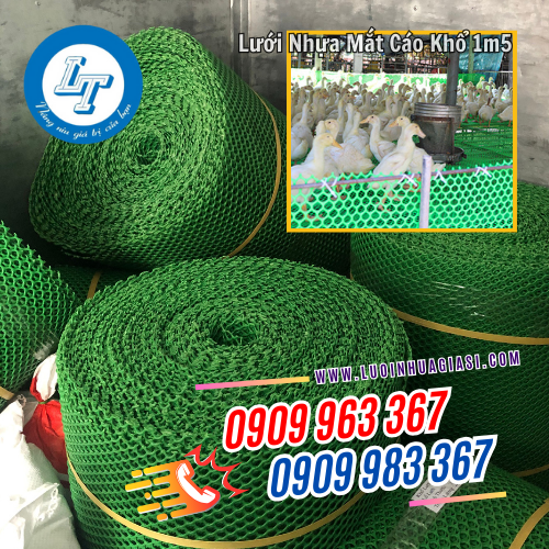 lưới nhựa mắt cáo khổ 1m5 làm sàn nuôi gà vịt lưới nhựa mắt cáo khổ 1m5 làm sàn nuôi gà vịt