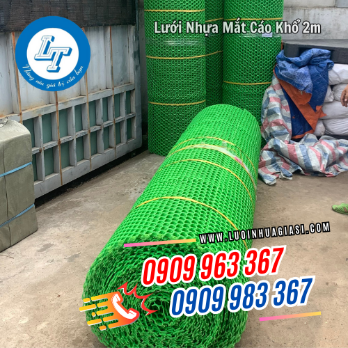 lưới nhựa mắt cáo khổ 2m đóng cuộn tròn lưới nhựa mắt cáo khổ 2m đóng cuộn tròn
