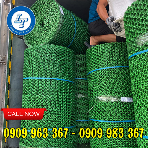 Lưới nhựa nuôi gà giá rẻ lưới nhựa mắt cáo màu xanh