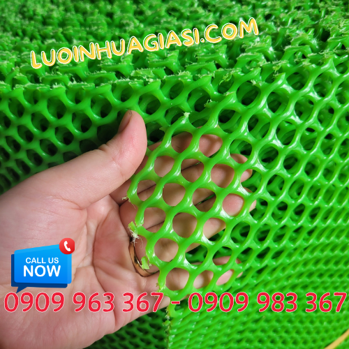 Lưới nhựa mắt nhỏ làm chuồng gà giá rẻ lưới nhựa mắt cáo 1cm