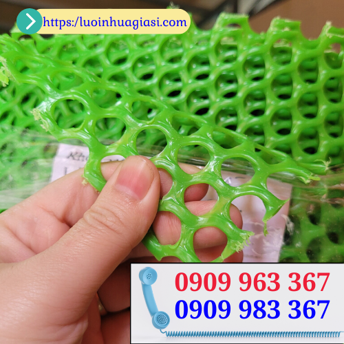 Lưới nhựa lót sàn chăn nuôi loại nào tốt giá rẻ? lưới nhựa mắt cáo màu xanh lỗ lưới 1cm
