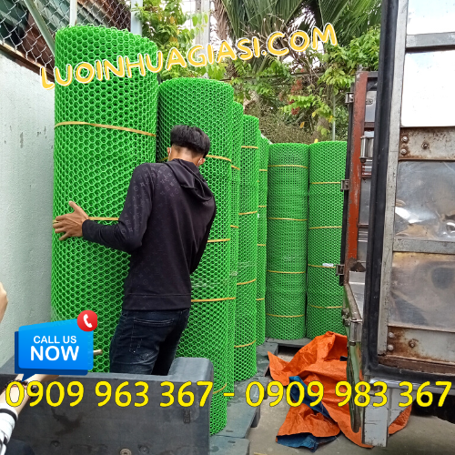 Lưới nhựa đen mắt cáo ở đâu có bán? lưới nhựa mắt cáo màu xanh