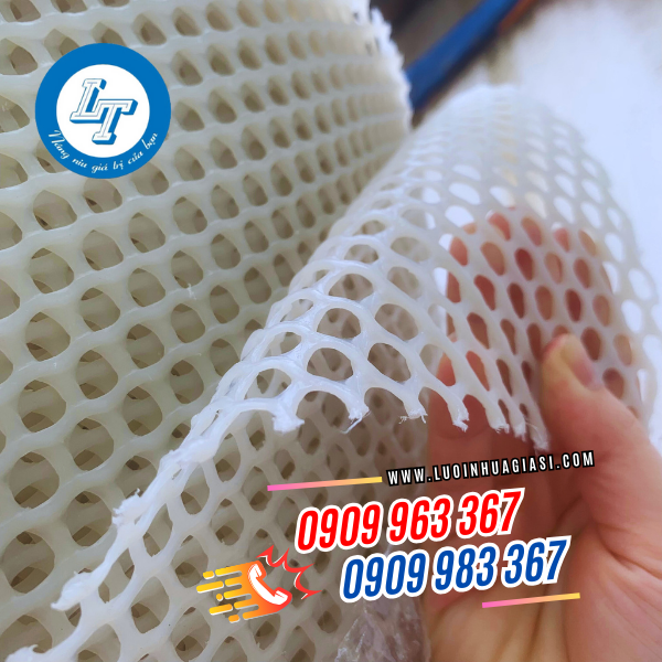 SẢN XUẤT LƯỚI NHỰA DẺO ĐỦ LOẠI CUNG CẤP SỈ TOÀN QUỐC lưới nhựa mắt cáo màu trắng