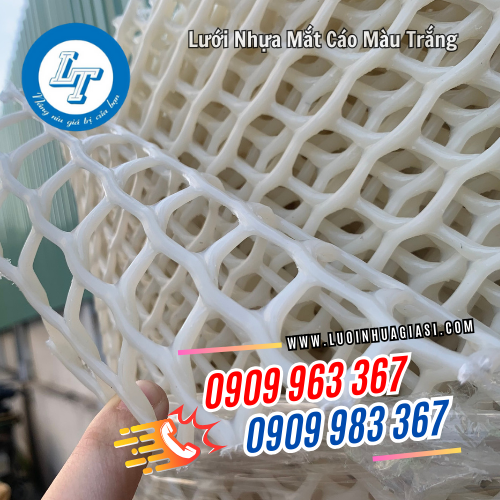 lưới nhựa mắt cáo màu trắng ngoại quan đẹp lưới nhựa mắt cáo màu trắng ngoại quan đẹp