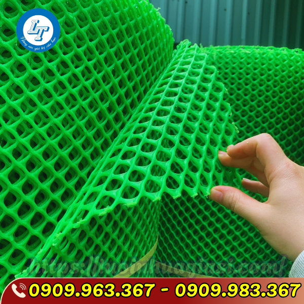 ĐẠI LÝ CHUYÊN SỈ LƯỚI NHỰA CỨNG MÀU XANH TẠI TPHCM lưới nhựa mắt cáo màu xanh