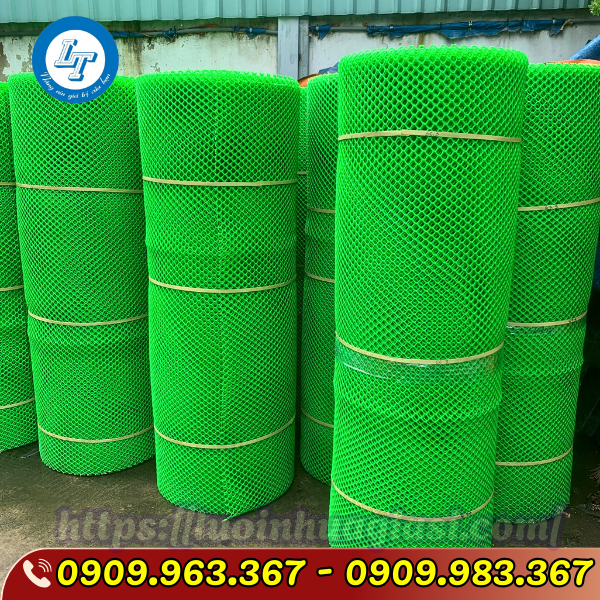 ĐẠI LÝ CHUYÊN SỈ LƯỚI NHỰA CỨNG MÀU XANH TẠI TPHCM lưới nhựa mắt cáo màu xanh