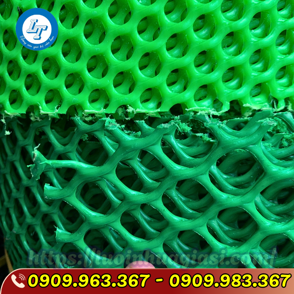 ĐẠI LÝ CHUYÊN SỈ LƯỚI NHỰA CỨNG MÀU XANH TẠI TPHCM lưới nhựa mắt cáo màu xanh