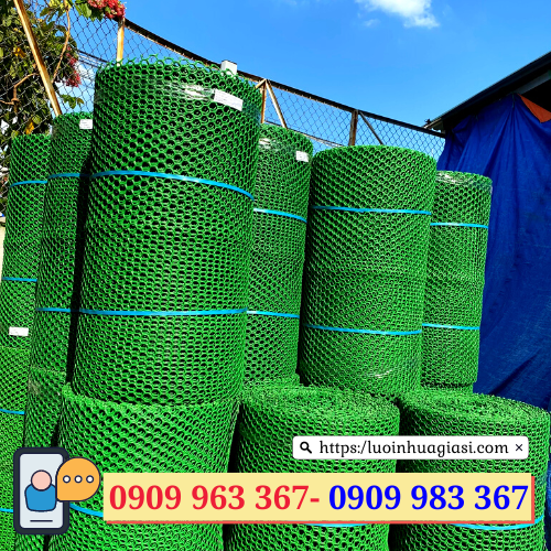 Lưới nhựa mắt cáo màu xanh, đen, trắng giá rẻ TPHCM lưới nhựa dẻo mắt cáo màu xanh