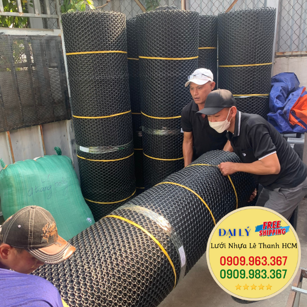 Làm chuồng gà bằng lưới nhựa mắt cáo giá rẻ hiệu quả cao lưới nhựa mắt cáo đen
