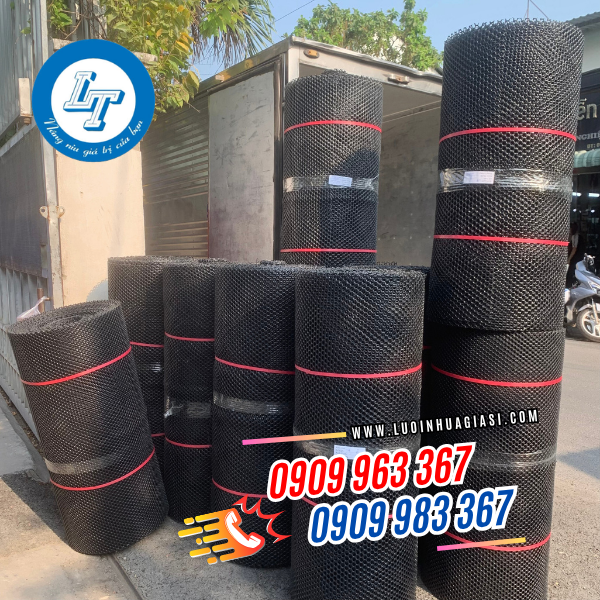 TÌM MUA LƯỚI QUÂY VƯỜN TRỒNG RAU NUÔI GÀ Ở ĐÂU GIÁ RẺ? lưới nhựa mắt cáo màu đen