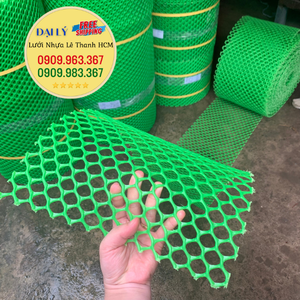 Giá lưới nhựa xanh mắt cáo tại Lê Thanh lưới nhựa mắt cáo màu xanh