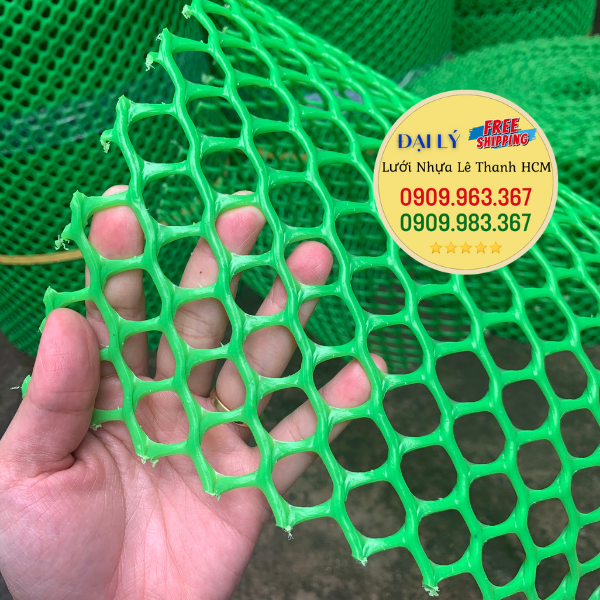 Giá lưới nhựa xanh mắt cáo tại Lê Thanh lưới nhựa dẻo