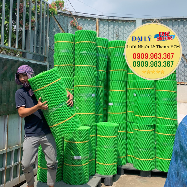 Giá lưới nhựa xanh mắt cáo tại Lê Thanh lưới nhựa mắt cáo