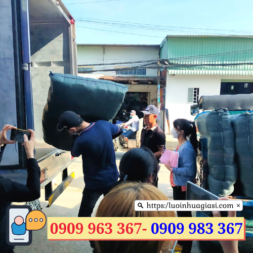 Lưới trồng cây leo giá rẻ  hoạt đồng giao hàng mỗi ngày tại lưới nhựa Lê Thanh