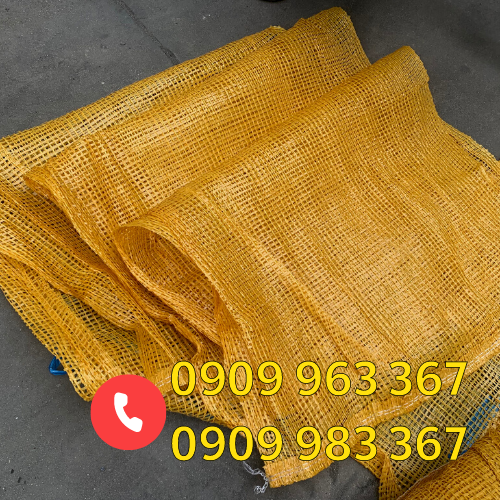 Mua bao lưới đựng nông sản ở đâu giá rẻ bao tải lưới màu vàng