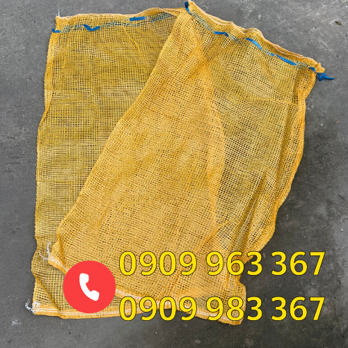 Mua bao lưới đựng nông sản ở đâu giá rẻ bao tải lưới màu vàng
