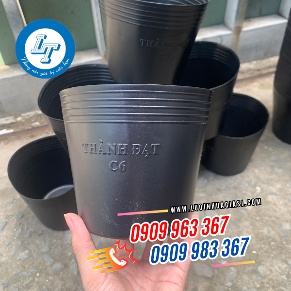 CHẬU NHỰA ĐEN MỀM TRỒNG CÂY C6 CHẬU NHỰA ĐEN MỀM TRỒNG CÂY C6