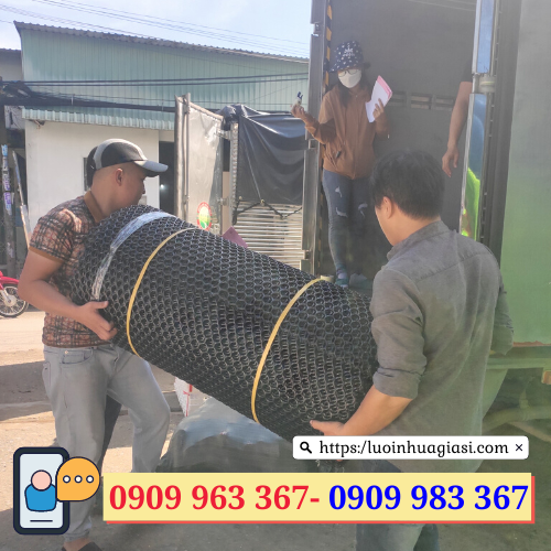 Lưới nhựa cứng rào vườn giá sỉ lưới nhựa cứng màu đen