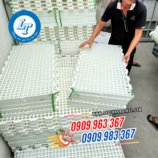 SÀN NHỰA NGUYÊN SINH NUÔI DÊ BỀN BỈ GIÁ TẠI NHÀ MÁY sàn nhựa 50x100cm