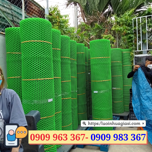 Lưới nhựa mắt cáo là gì? mua ở đâu rẻ? lưới nhựa mắt cáo màu xanh khổ 2m