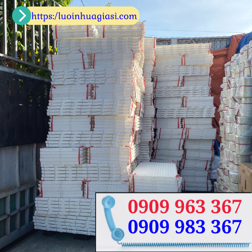 Mua tấm nhựa lót sàn nuôi heo ở đâu giá rẻ? tấm nhựa lót sàn chăn nuôi màu trắng 50x100