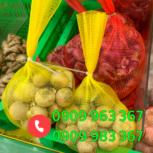 Cung cấp sỉ bao lưới đựng hành tỏi nhiều kích thước túi lưới nhựa đựng hành tỏi nhiều màu