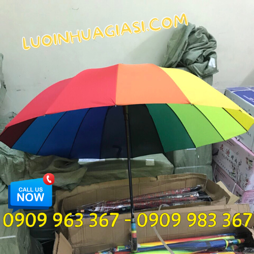 Bỏ sỉ các loại ô dù cầm tay giá rẻ TPHCM dù cầu vồng