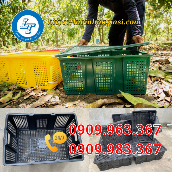SỌT NHỰA ĐEN ĐỰNG TRÁI CÂY MUA Ở ĐÂU GIÁ RẺ? sọt nhựa đựng trái cây